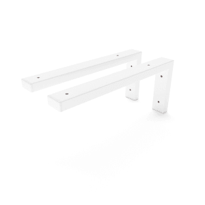 HEVVA Waschtischhalterung MAIN 35 cm Tief 2er Set Weiß