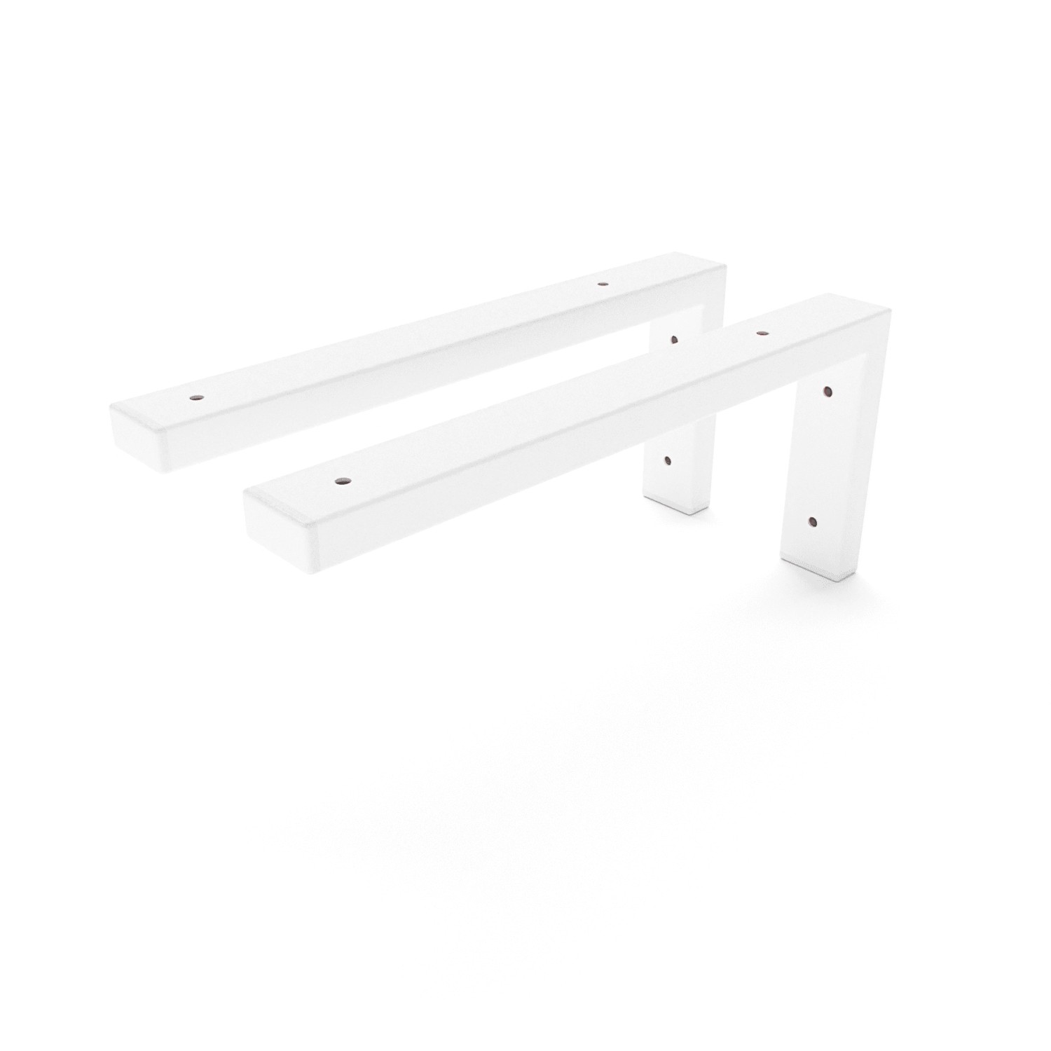 HEVVA Waschtischhalterung MAIN 35 cm Tief 2er Set Weiß günstig online kaufen