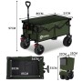 Sekey XXL Bollerwagen, faltbar, dunkelgrün, 150L. Ideal für Camping & Freizeit.
