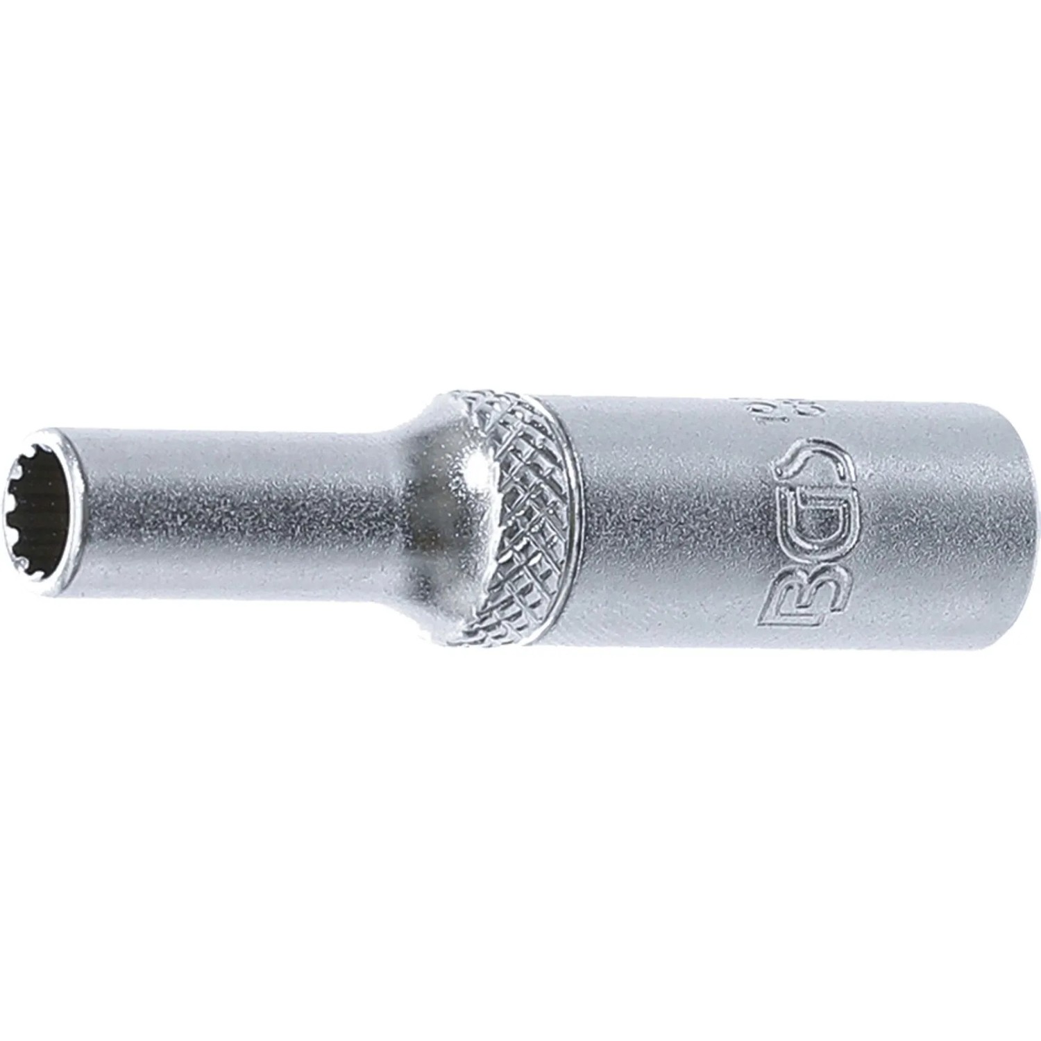 BGS Steckschlüssel Einsatz Gear Lock Tief Antrieb Innenvierkant 6 3 Mm  1 4 Zoll  SW 5 Mm 10155