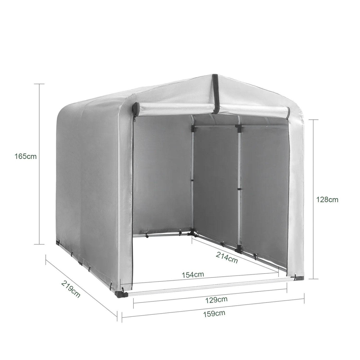 SoBuy Fahrradgarage Foliengerätehaus Gartenschuppen Pavillon KLS11-L_4