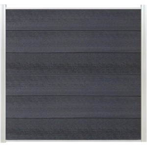 Elephant Cora Line Zaunbretter, 3er Set, Anthrazit, WPC Sichtschutzzaun