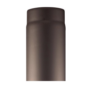 Schwarzes Firefix Rauchrohr, Ø 150 mm, 25 cm Länge, für Kaminöfen.