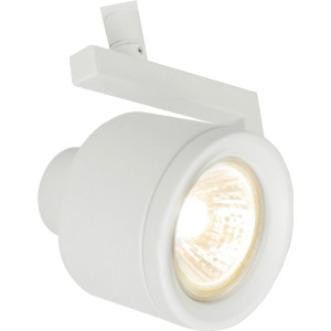 Weißer OBI LIGHTING Halogen-Spot Gradara, 3er, mit einstellbarem Arm.