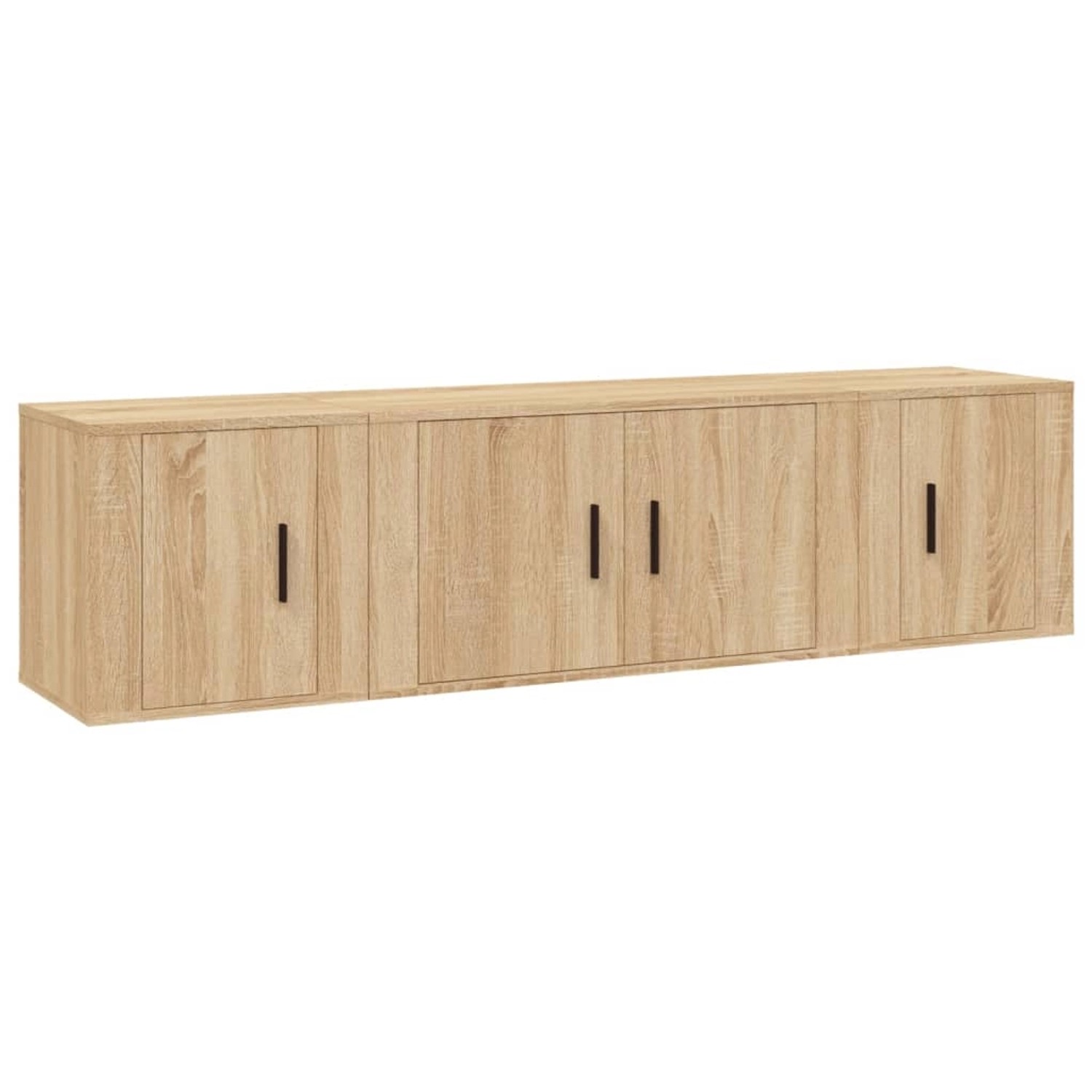 vidaXL 3-Tlg TV-Schrank-Set Sonoma-Eiche Holzwerkstoff 3188401
