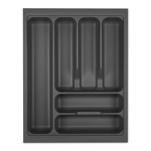 SOTECH Orga-Box I Besteckeinsatz Oriongrau 450 mm Höhe 55 mm Antirutschbeschichtung Für Blum Tandembox und ModernBox