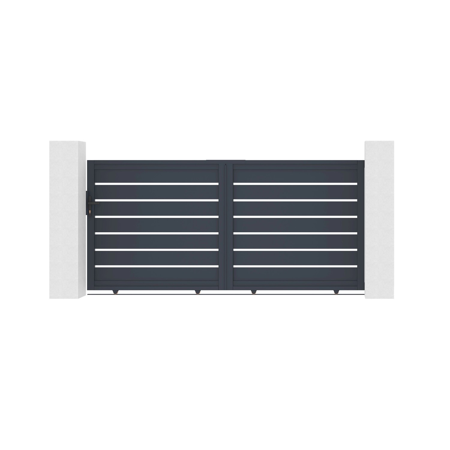 Casanoov Schiebetor Aus Aluminium 3M Vogel H 140Cm Grau günstig online kaufen