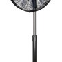 Schwarzer CASAFAN Standventilator Airos Eco Silent mit Fernbedienung.
