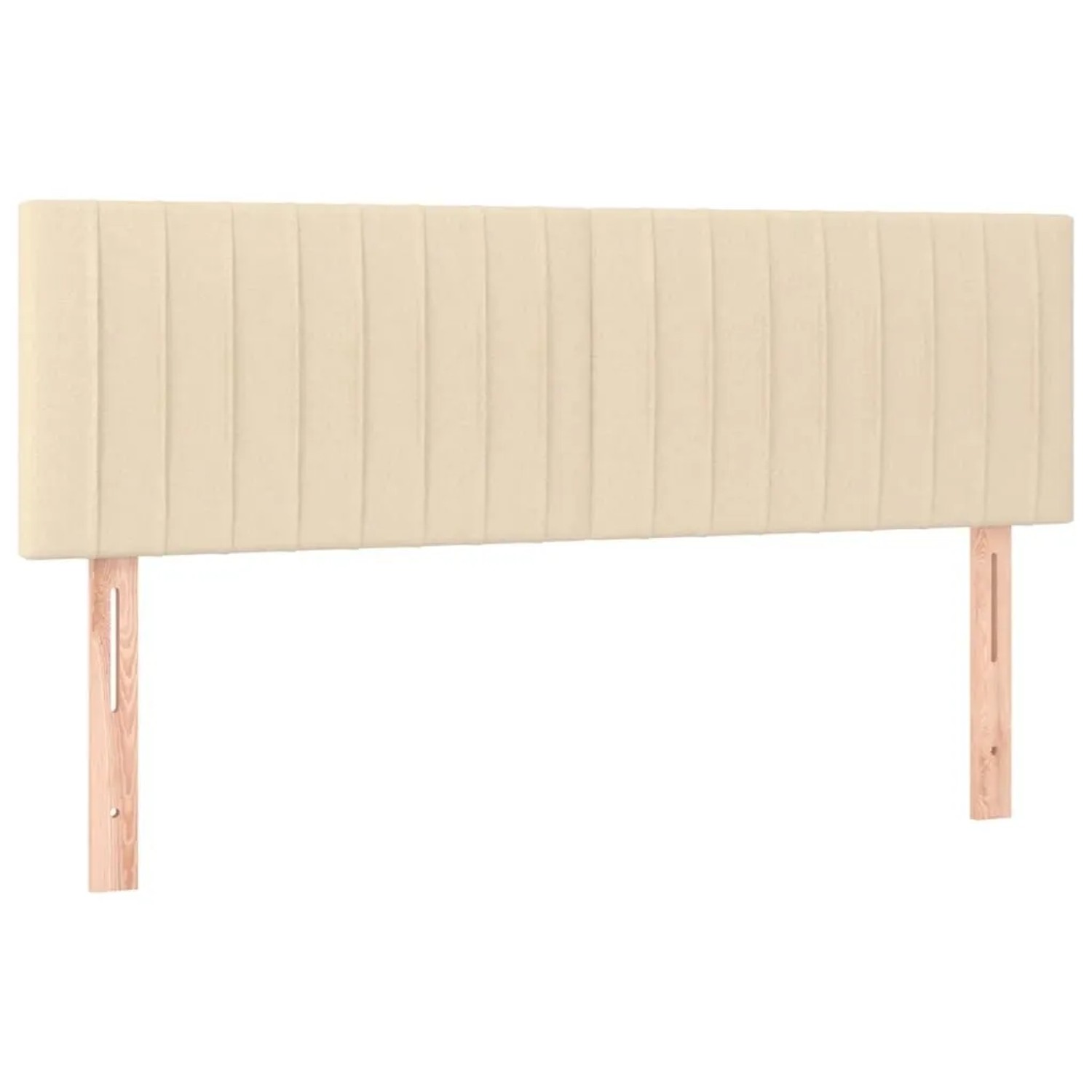 vidaXL Kopfteile 2 Stk Creme 72x5x78/88 cm Stoff 346247