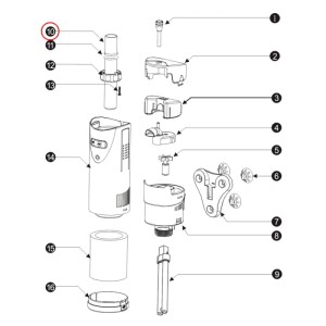 Sunsun Cup-807 Aquariumpumpe Ersatzteil Quarz Rohr
