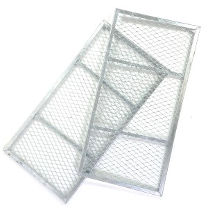 TRUTZHOLM Deckel/Boden für Metallkomposter 80x80cm aus Streckmetall, 2-teilig.