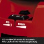 Detailaufnahme: Einhell Akku-Nass-Trockensauger mit Eco- und Boost-Modus.