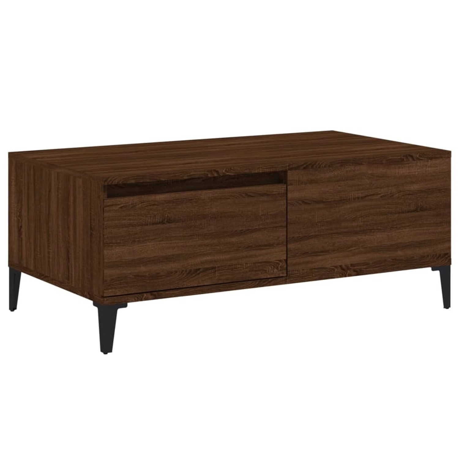 Vidaxl Couchtisch Braun Eichen-optik 90x50x36,5 Cm Holzwerkstoff günstig online kaufen