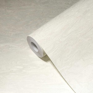 Bricoflor Vliestapete My Home My Spa 383584, Rolle mit Marmor-Optik in Creme und Beige.