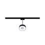 Paulmann URail LED-Spot Circle, schwarz/chrom, 5W, 4000K, dimmbar für Schienensysteme.