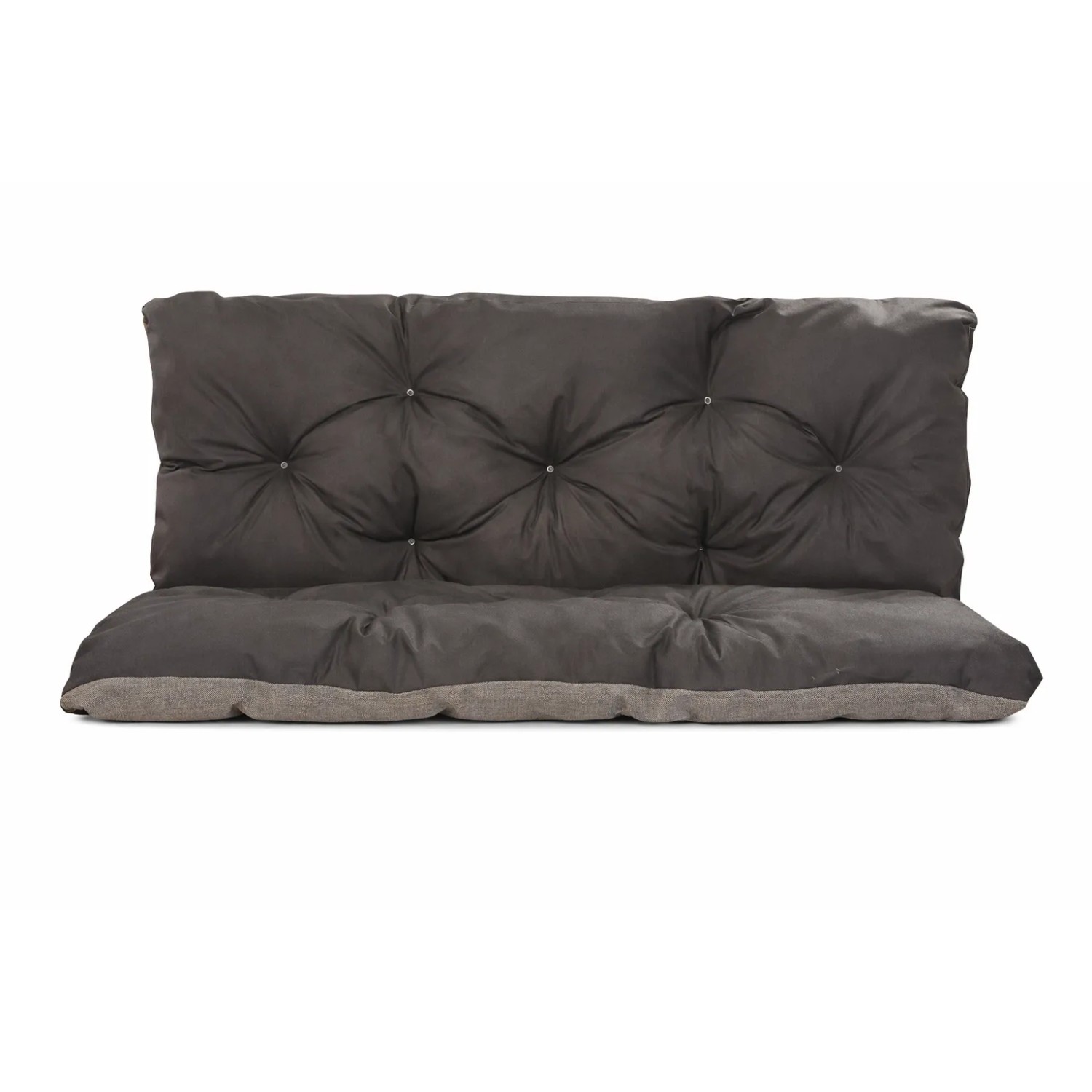 Setgarden Enkel Set Palettenkissen 120x60x50cm Sitzkissen + Rückenkissen 1tlg Schwarz