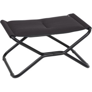 Schwarzer Lafuma Mobilier Hocker Next AC AirComfort® mit Stahlgestell, kompakt klappbar.