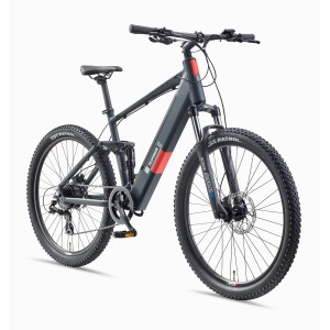 Telefunken E-Bike Mountainbike, 27,5 Zoll, Fully, 8-Gang, Hinterradmotor, ideal für Offroad-Abenteuer.