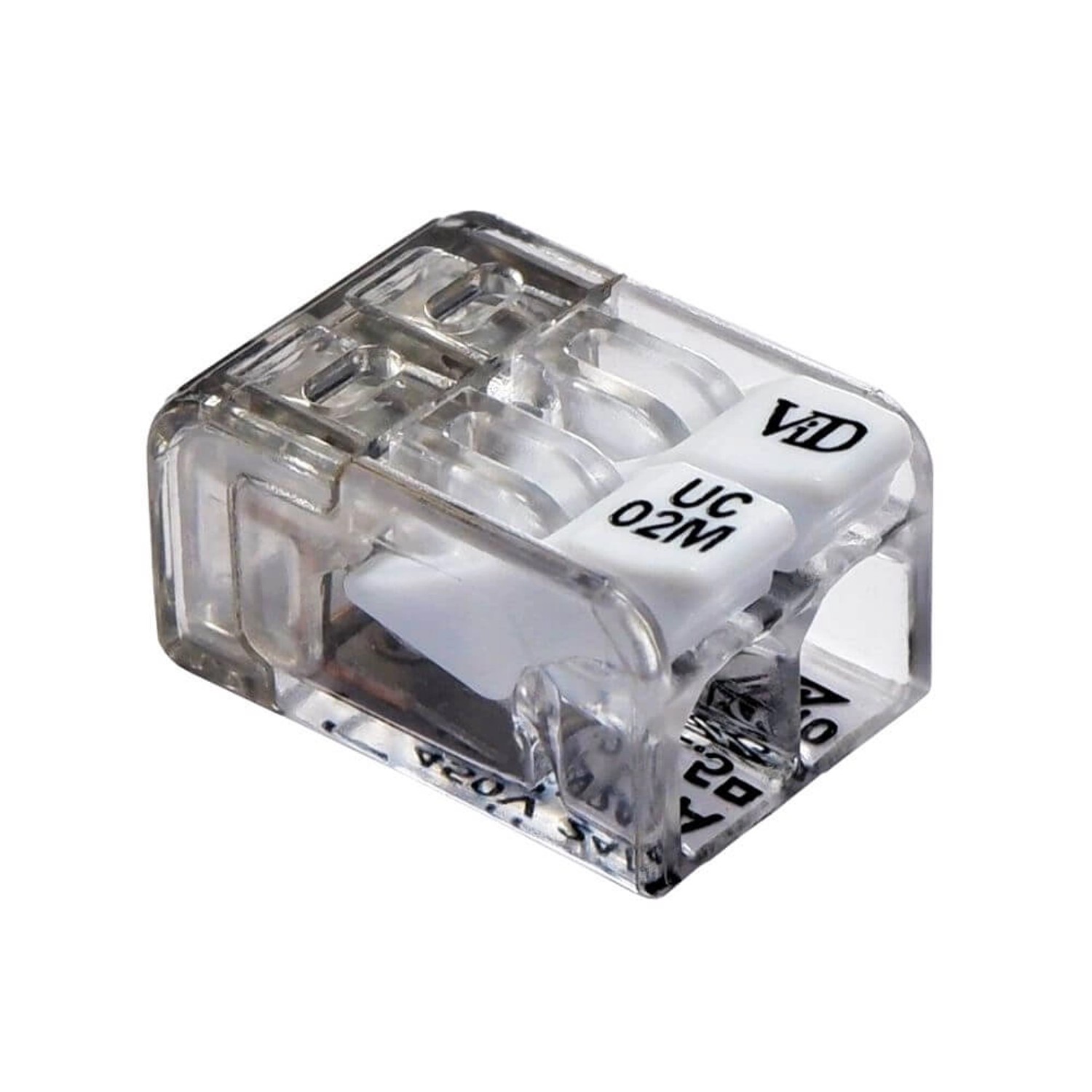 ViD Mini-Hebelklemme UC02M 0,2-2,5 mm² 2-Polig 100 Stück