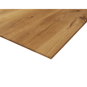 Geölte Rettenmeier Tischplatte aus Eiche mit Schweizer Kante, 180 cm.