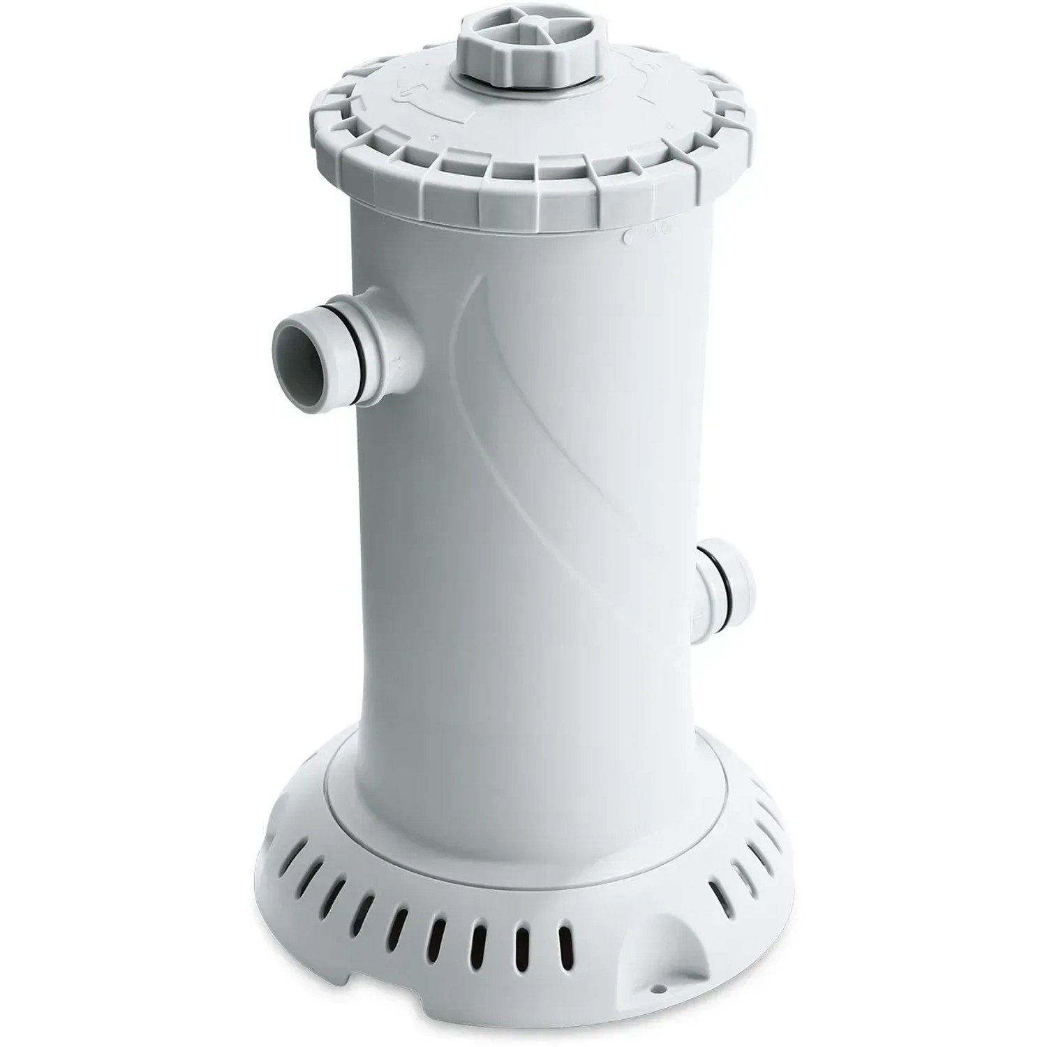 Filtersystem für Summer Waves Quick-Up Pool, weiße Filterpumpe mit Anschlüssen.