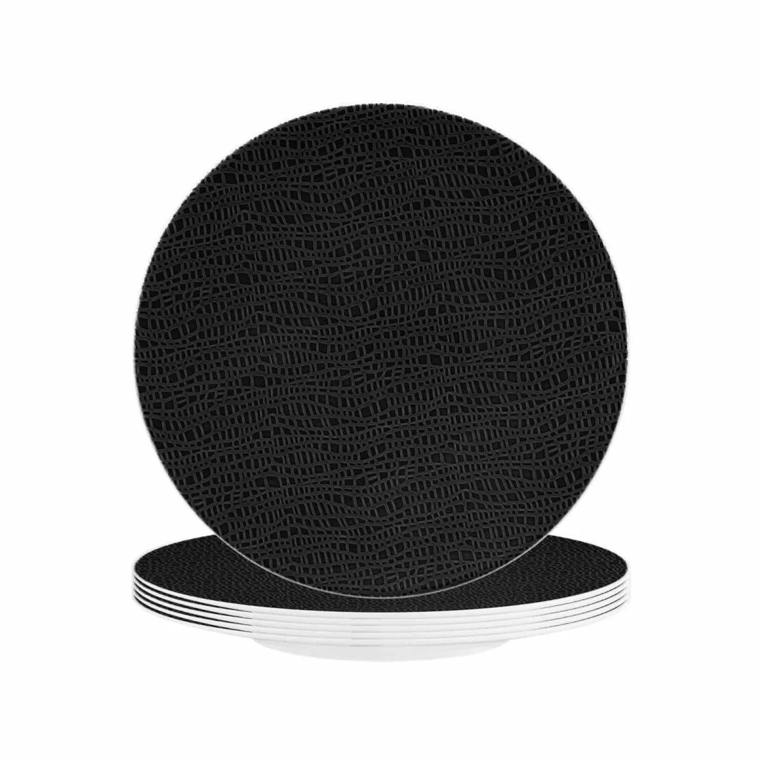 Seltmann Weiden Life Fashion Frühstücksteller 22,5 cm 6er Set Glamorous Black