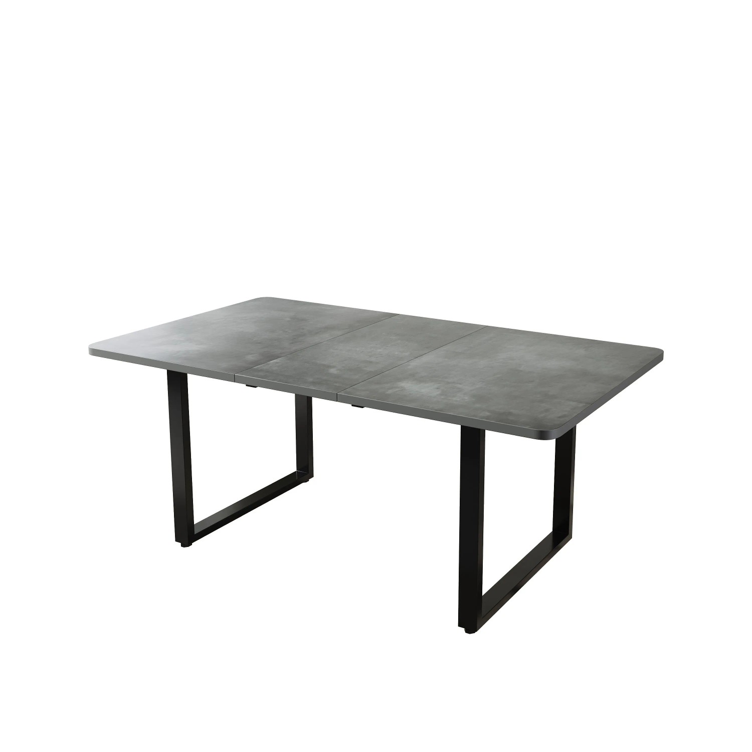 Merax Ausziehbarer Esstisch 140 180 220 cm mit Metallbeinen Grau 6 Bis 10 Personen