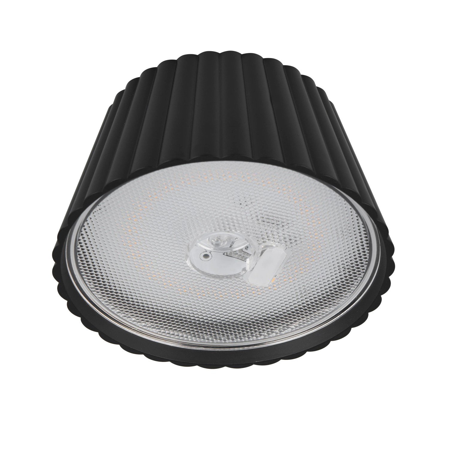 Schwarze Reality LED Stehleuchte Suarez, dimmbar, Ø 13,5 cm.