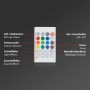 Fernbedienung für Brilo LED-Strip Magic RGB mit Farbwahl, Lichteffekten, Timer und Musiksensor.