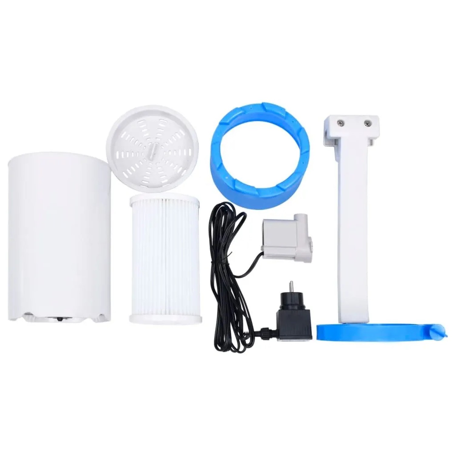 vidaXL Pool Einhängeskimmer und Pumpe mit Adapter 16 cm Kunststoff 92298_2