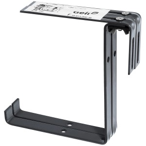 Verstellbarer Geli Blumenkastenhalter, 1-fach, in Anthrazit für sicheren Halt.