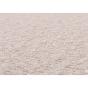 Detailaufnahme: Creme-beiger Bouclé-Stoff der BERLINLODGE Sitzbank. Strukturierter, weicher Textilbezug.