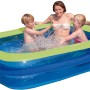 Happy People Family Pool (200x150x50 cm) mit spielenden Kindern im Wasser.