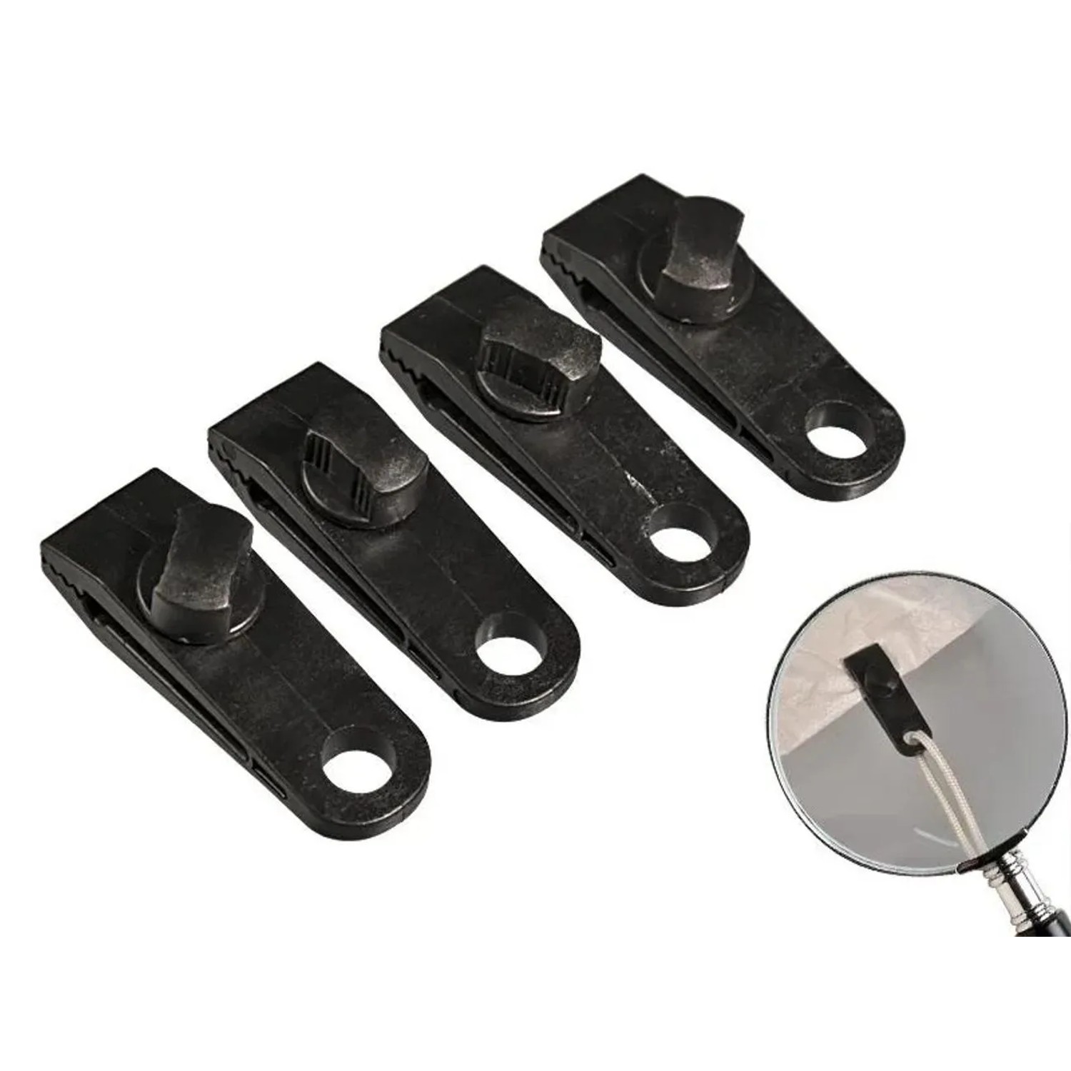 Westfalia Planenclips 6 StÜCk Schwarz Kunststoff