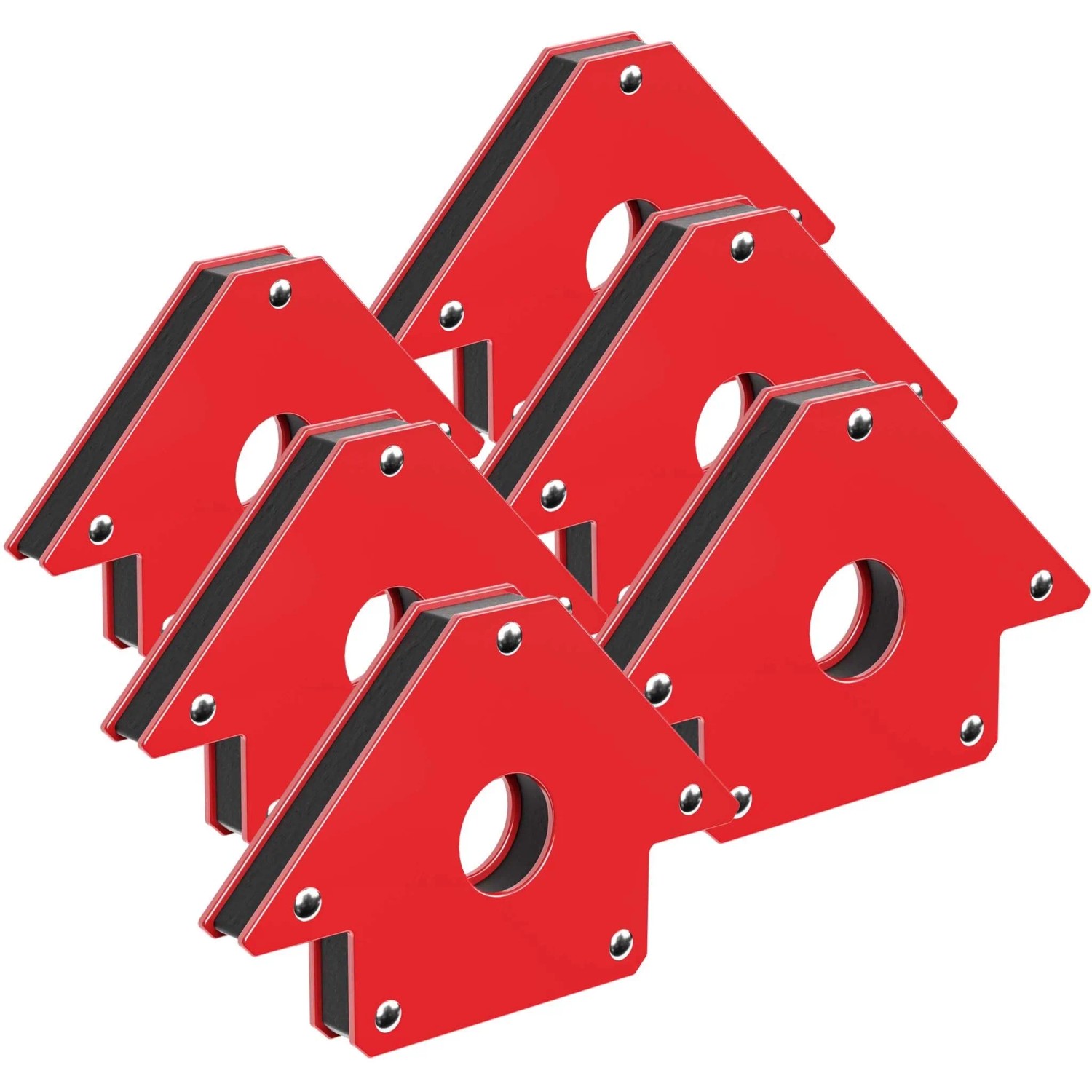 Wiltec 6X Schweißmagnet 11Kg/20Kg/32Kg Schweißwinkel Kompakt Magnetwinkel Magnet