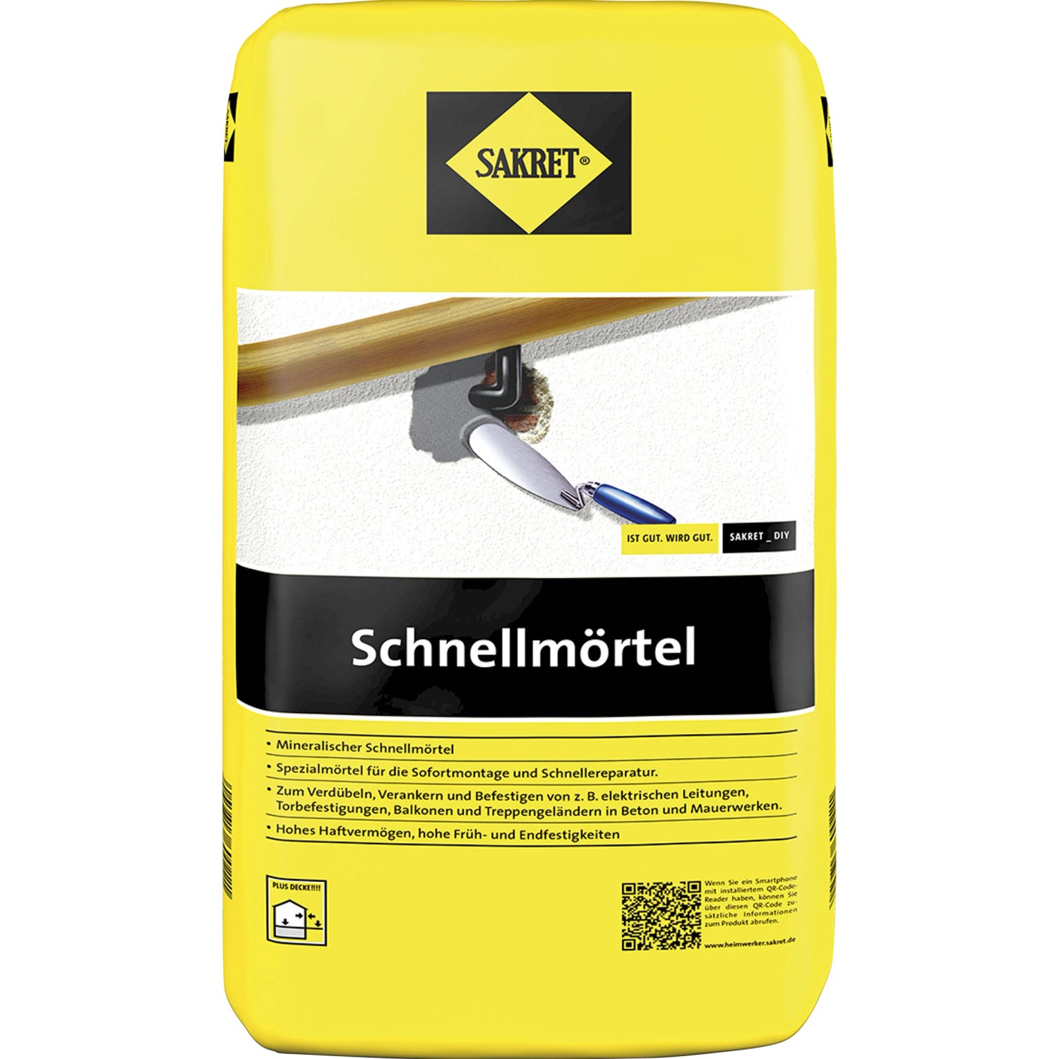 Sakret Schnellmörtel Grau 10 kg