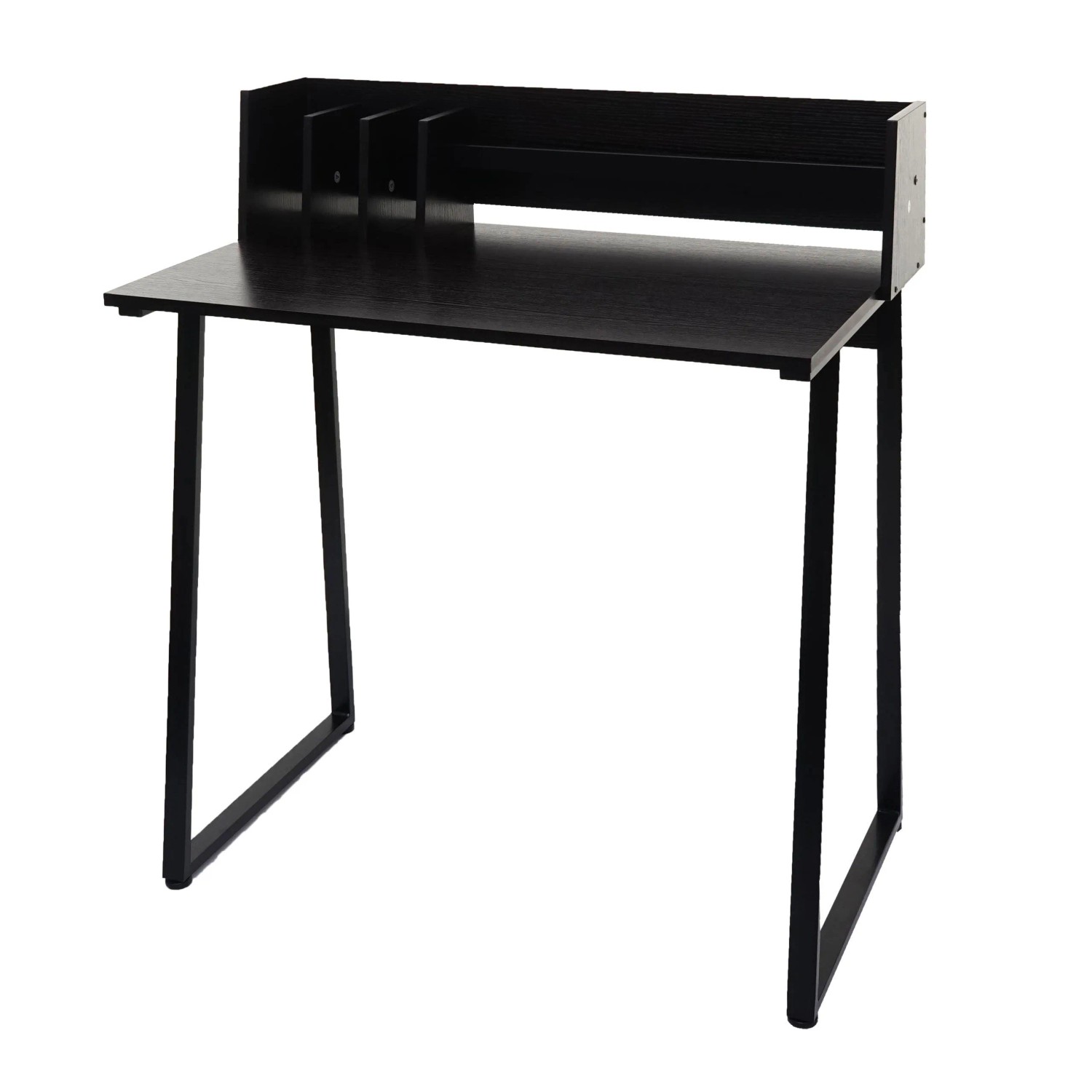 MCW Konsolentisch K69 82x51cm 3D-Struktur Metall MDF Schwarz