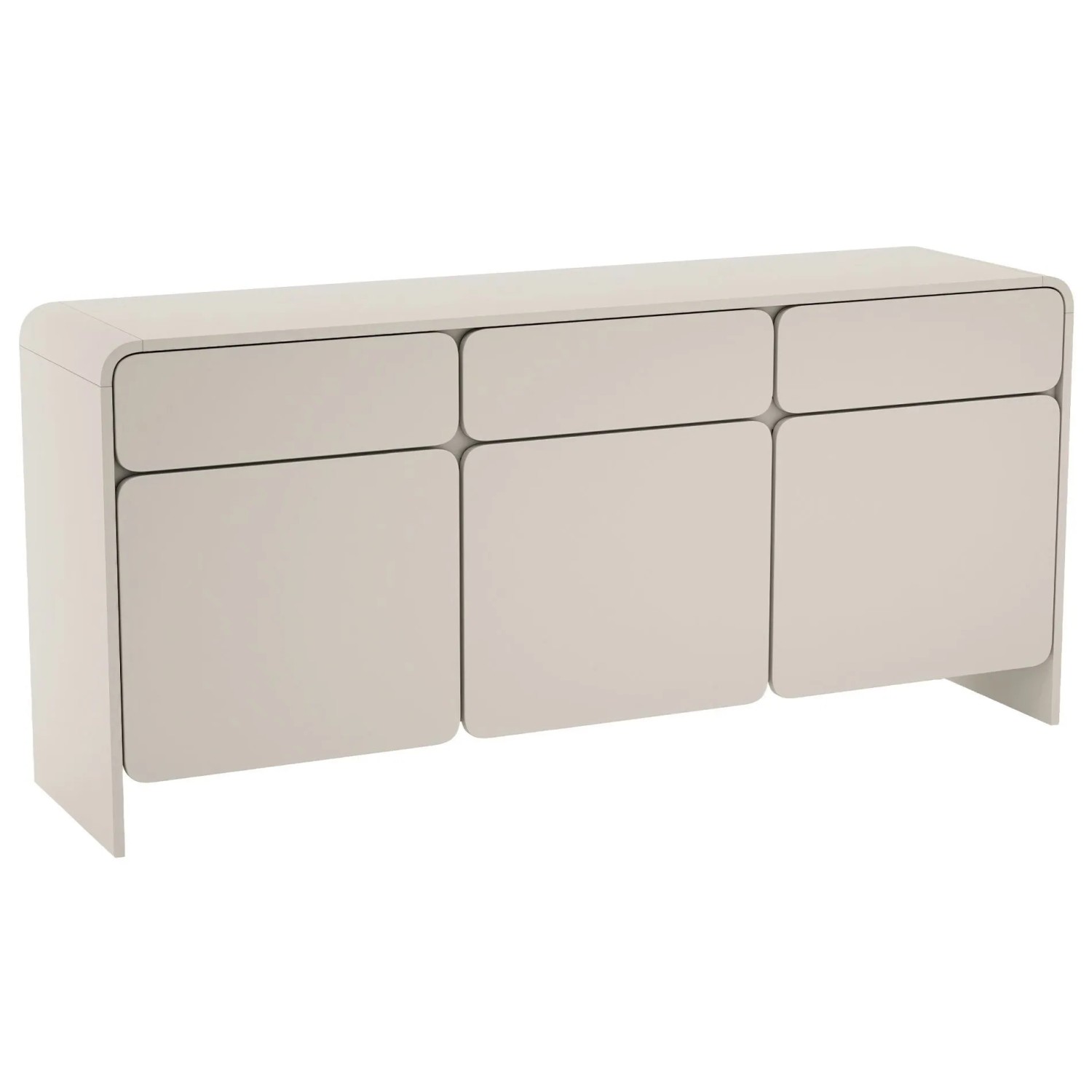 Selsey Sideboard Lummo Dreitürig mit Drei Schubladen 156 cm Kaschmir
