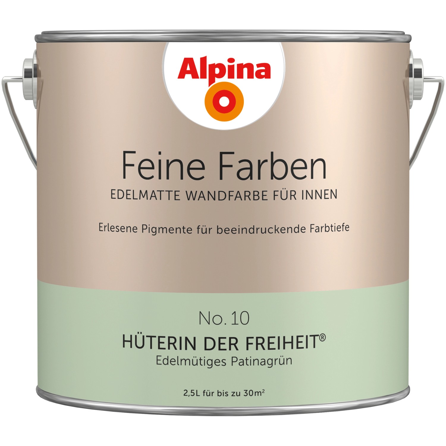 Alpina Feine Farben No. 10 Hüterin der Freiheit® Patinagrün edelmatt 2,5 l