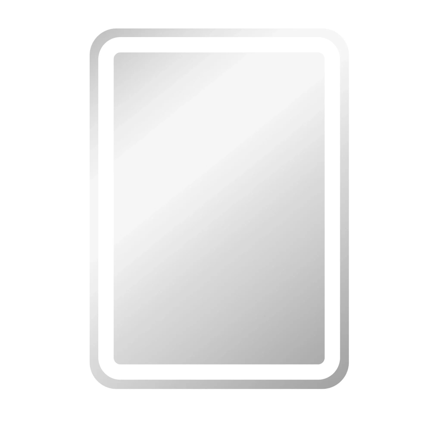 HOMCOM Badspiegel 50 x 70 cm LED mit 3 Lichtfarben Memory-Funktion IP44