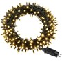 Tectake LED Lichterkette warmweiß mit 200 Lichtern und grünem Kabel.