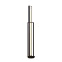 Moderne, dimmbare LED Stehlampe Hylda in Schwarz aus Aluminium, 123cm hoch für Wohnzimmer.