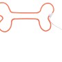 Orangefarbener Paulmann Neon Colorflex LED-Streifen in Knochenform mit USB-Anschluss.