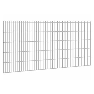 Verzinkter Doppelstabmattenzaun, Stärke 8/6/8, 103x251 cm, für den Garten.