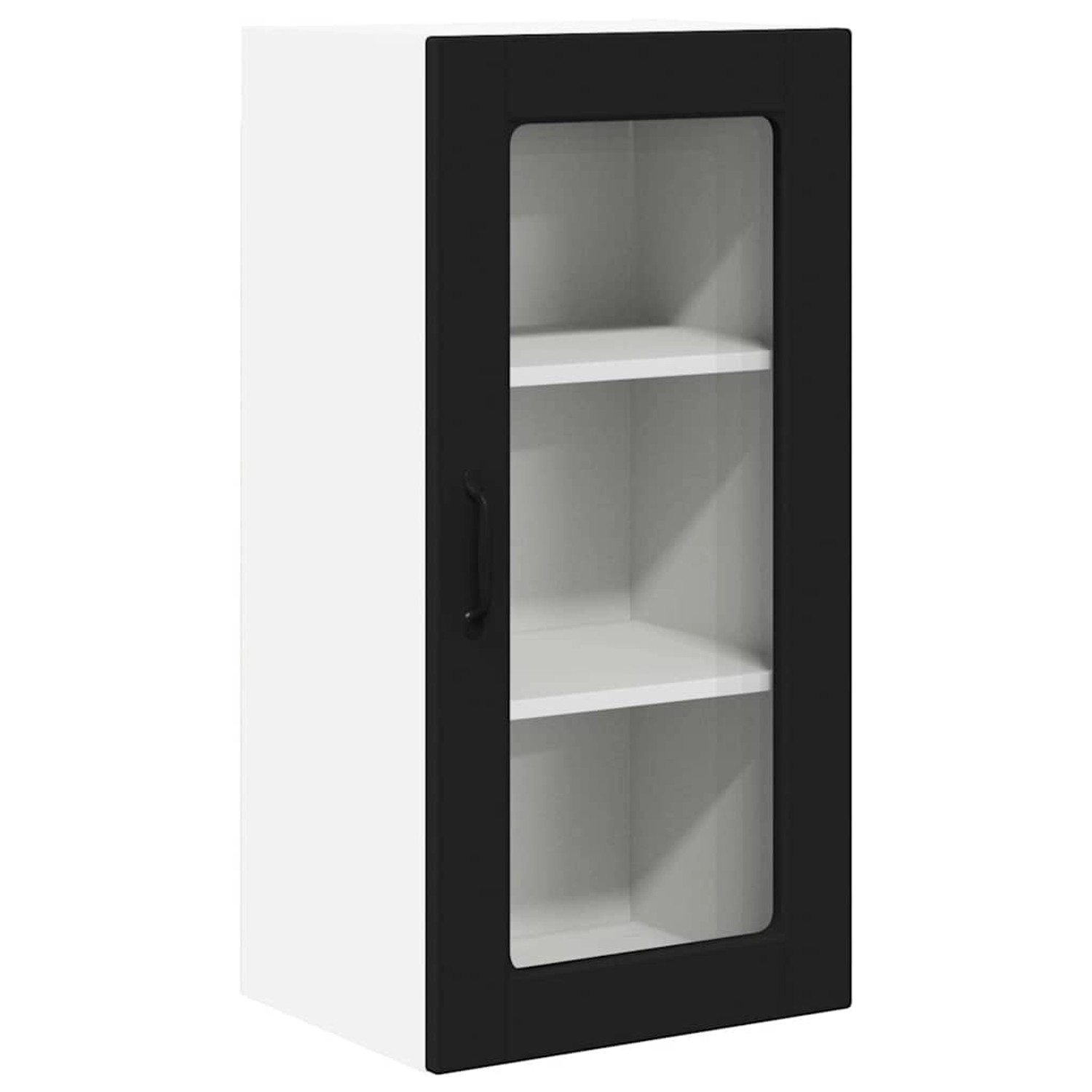 vidaXL Küchenschrank mit Regal Schwarz 40 x 31 x 80 cm Holzwerkstoff 884987 günstig online kaufen