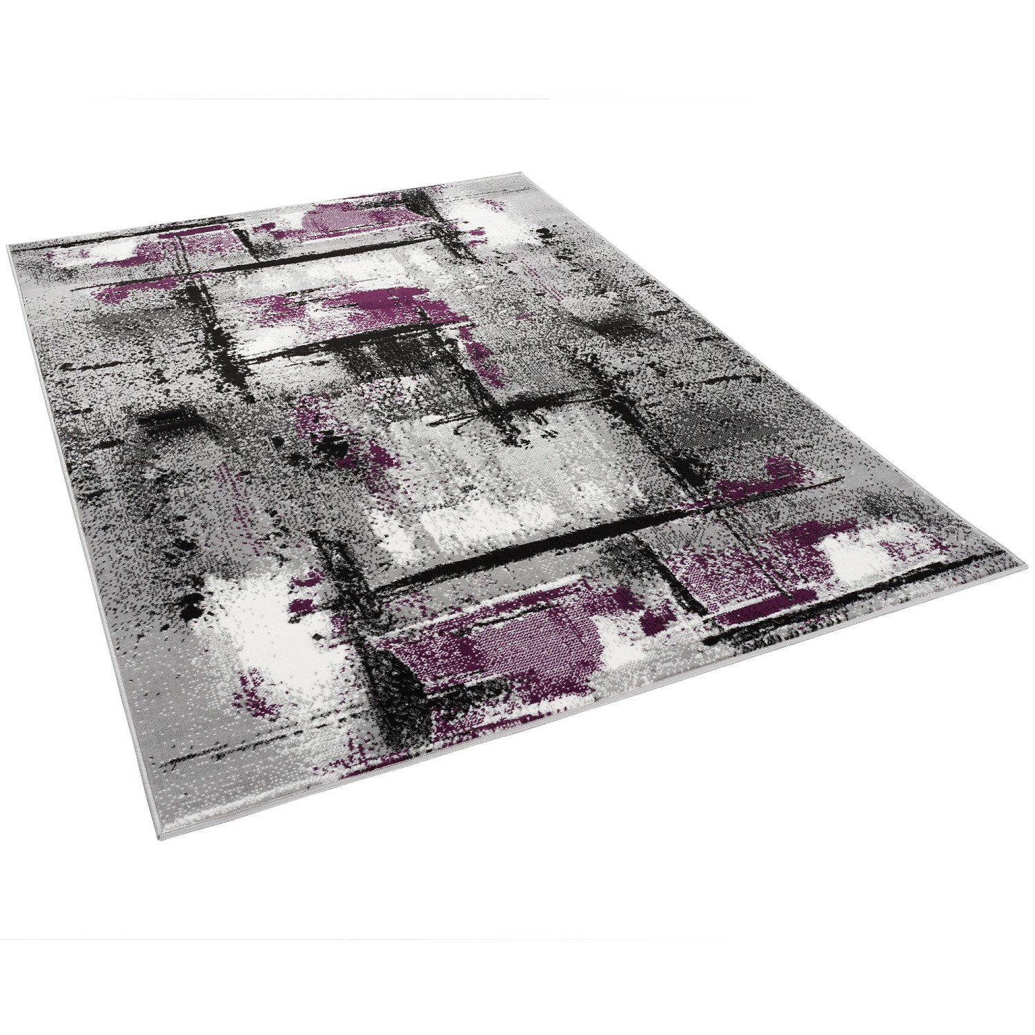 Pergamon Designer Teppich Samba Modern Urban Purple 140x200cm günstig online kaufen