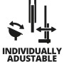 Symbol für individuelle Einstellbarkeit der Einhell Tischkreissäge TC-TS 2225 U.