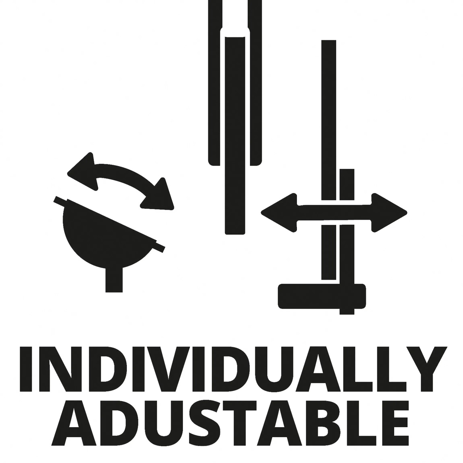 Symbol für individuelle Einstellbarkeit der Einhell Tischkreissäge TC-TS 2225 U.