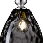 Fischer & Honsel Pendelleuchte Uller mit Rauchglas und Nickel-Optik.
