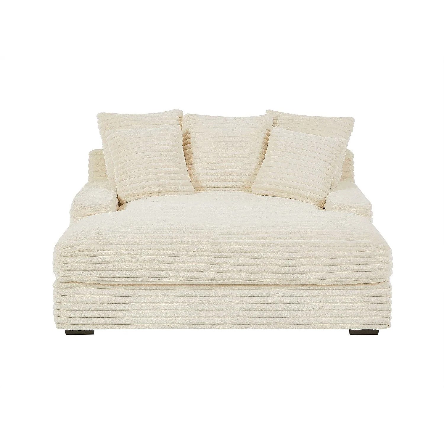 Vente-unique Recamiere Ohne Schlaffunktion Esarto Beige 163 cm
